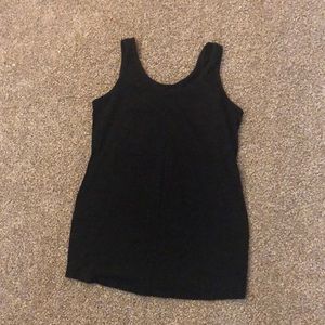 Black maternity tank top